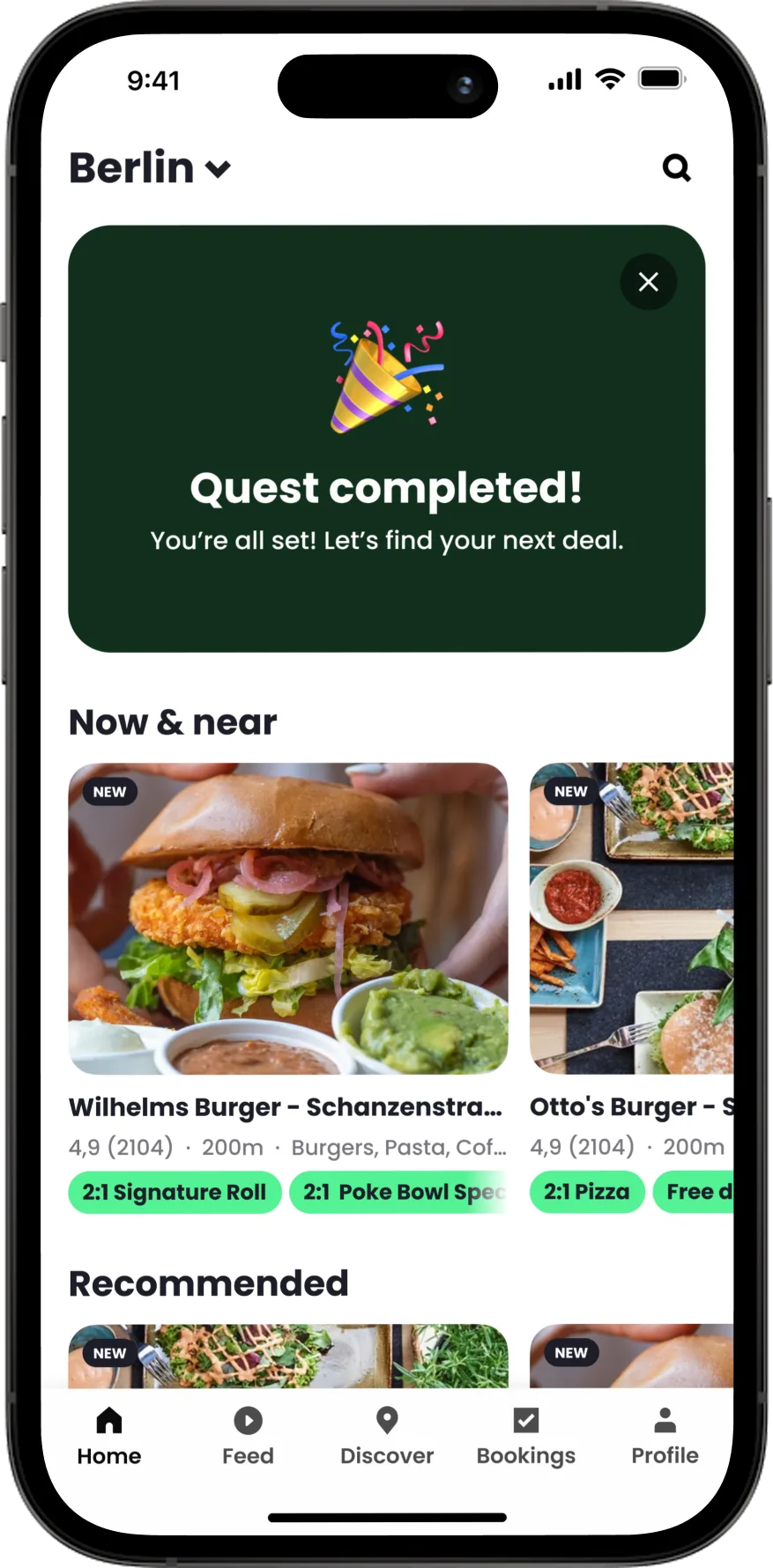 Quest screen - all tasks completed